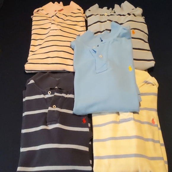 5 men's large polo shirts, various colors - Picture 1 of 1